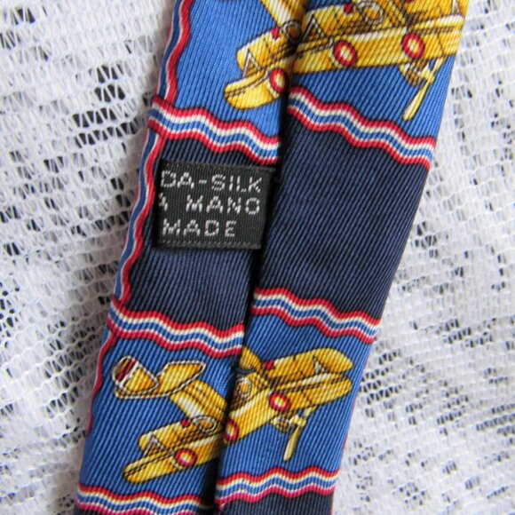 Christian Dior Monsieur Men's Tie Navy/Blue, length 58" ,Silk, Hand Made, Italy - Picture 4 of 7
